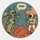 Search for alien invasion stickers Funny