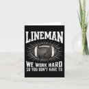 Search for lineman cards University