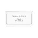 Search for silver and white return address labels Minimalist