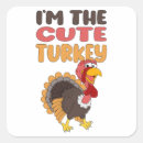 Search for thanksgiving day square stickers Cute