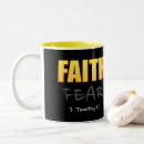 Search for fear and faith mugs Scripture