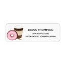 Search for donut return address labels Doughnuts