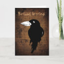 Search for crows birthday cards Raven