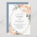 Search for dusty blue and blush wedding invitations Eucalyptus