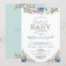Search for teal blue baby shower invitations Typography