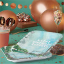 Search for golf birthday plates Watercolor