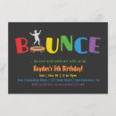 Search for trampoline birthday invitations Rainbow