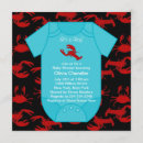 Search for crawfish baby shower invitations Blue