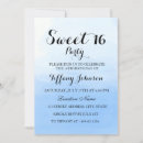 Search for ocean sweet 16 invitations Modern