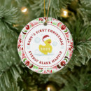 Search for duck christmas tree decorations Baby's first