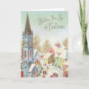 Search for vintage winter village christmas cards Snow