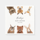 Search for woodland baby shower napkins Whimsical