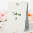 Search for monograms table cards Minimalist