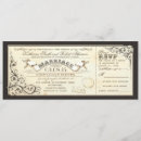 Search for ticket wedding invitations vintage tickets