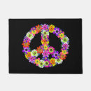 Search for peace sign doormats Hippie