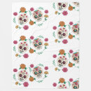 Search for day of the dead blankets Flowers