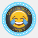 Search for emoji birthday party stickers Cute