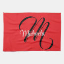 Search for monogram towels Red
