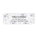 Search for winter wedding return address labels Dusty blue