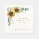 Search for sunflower wedding napkins Greenery