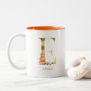 Search for gold letter e mugs Floral