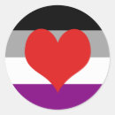 Search for asexual pride stickers Heart