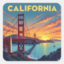 Search for california souvenirs stickers Golden gate bridge