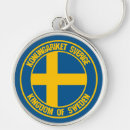 Search for sweden round key rings Flags