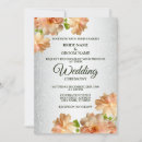 Search for silver and peach wedding invitations Modern