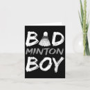 Search for badminton lover postcards Quote