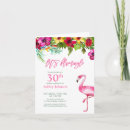 Search for flamingo 30th birthday invitations Pink
