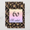 Search for for her 60th birthday invitations Black