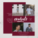 Search for burgundy graduation invitations Simple