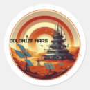 Search for planet mars stickers Space exploration