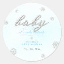 Search for baby blue sparkles stickers Winter baby shower