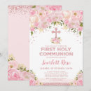 Search for gold glitter first communion invitations Trendy