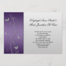 Search for purple butterfly wedding invitations Silver