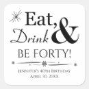 Search for 40th birthday seals envelope seals Typography