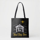 Search for christmas nativity tote bags Christian