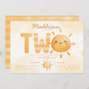 Search for turning two birthday invitations Watercolor