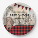 Search for woodland animals plates Buffalo plaid