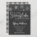 Search for a little snowflake baby shower invitations Glitter