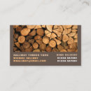 Search for firewood business cards Lumberjack