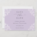Search for lilac wedding save the dates Lavender