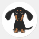 Search for dachshund cartoon stickers Doxie