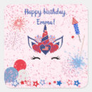 Search for magical unicorn glitter stickers For her