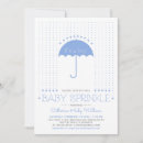 Search for blue umbrella invitations It's a boy