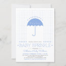 Search for blue umbrella invitations It's a boy