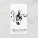 Search for music teacher business cards Professional