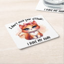Search for funny cat coasters Kitten